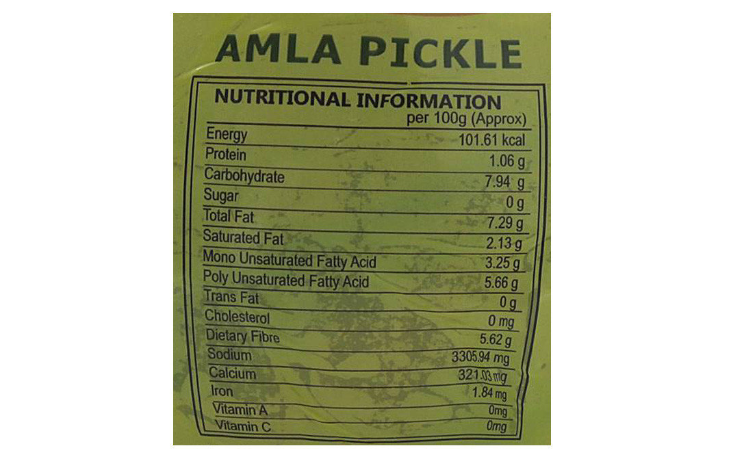 Patanjali Amla Pickle    Plastic Jar  1 kilogram